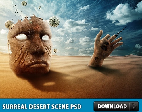 Surreal Desert Ruins