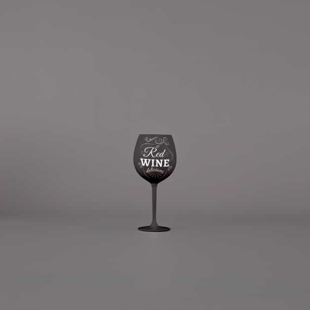 Dark Classy Wine Glass