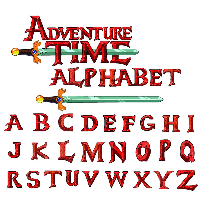 Adventure Time Lettering