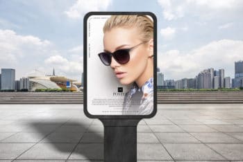Outdoor Poster Advertising PSD Mockup for Brand Presentation in an Excellent Way