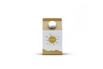 Small Milk/Juice Carton PSD Mockup – Available in High Resolution