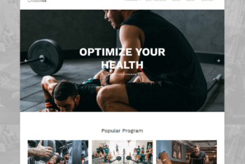 Free CrossFit Workout Website HTML Template