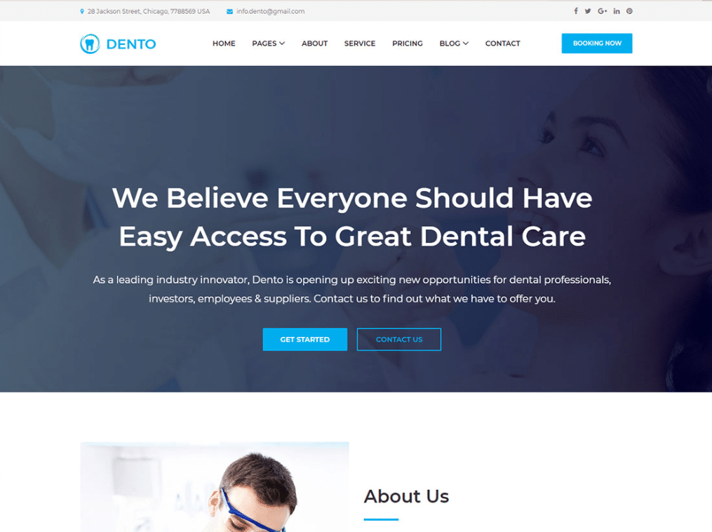 Dental Care Website