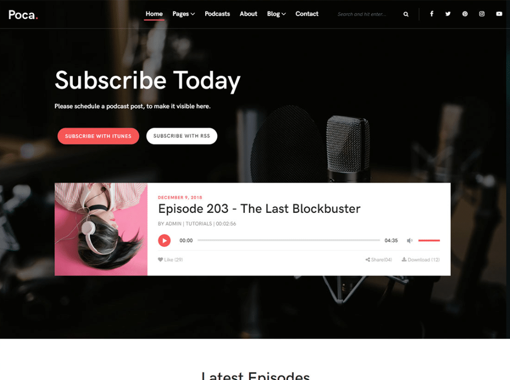 Cool Podcast Website