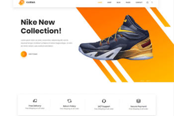 Free Shoe Collection Website HTML Template
