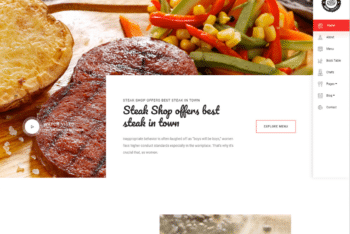 Free Juicy Steak Restaurant HTML Template