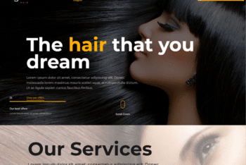 Free Beauty Parlor Website HTML Template