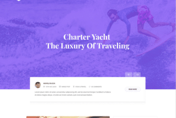 Free Luxury Yacht Travel Website HTML Template