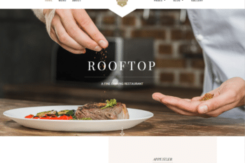 Free Fine Dining Restaurant Website HTML Template