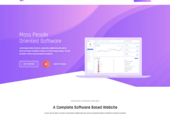 Free Software Landing Page HTML Template
