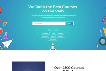Free Educational Course Website HTML Template