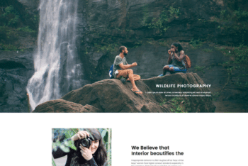 Free Wildlife Photography Website HTML Template