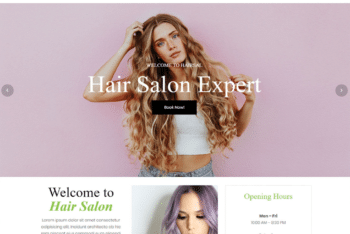 Free Hair Salon Expert HTML Template