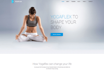 Free Yoga Workout Website HTML Template