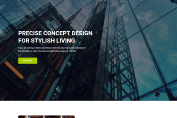 Free Modern Architecture Website HTML Template