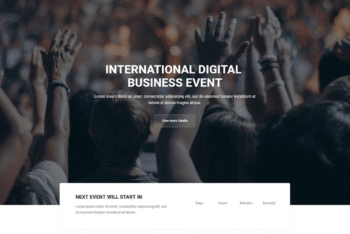 Free Business Event Website HTML Template