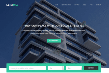 Free Modern Real Estate Website HTML Template