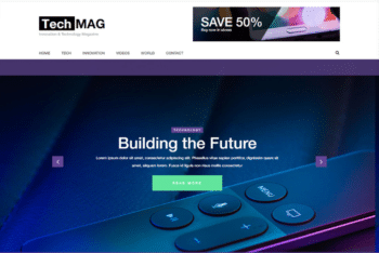 Free Technological Devices Website HTML Template
