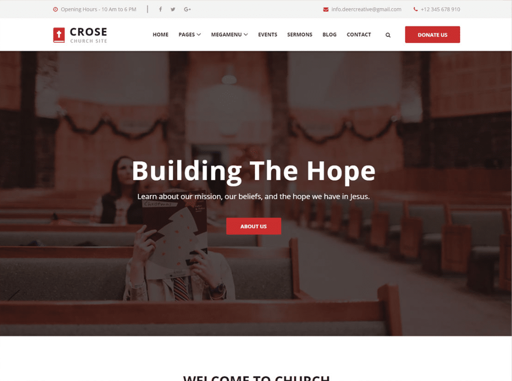 Church Organization Website