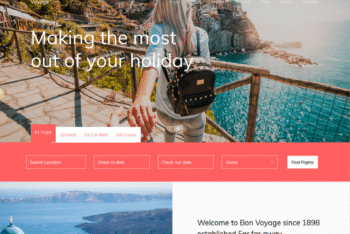 Free Holiday Destinations Website HTML Template