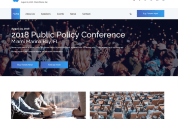 Free Business Conference Website HTML Template