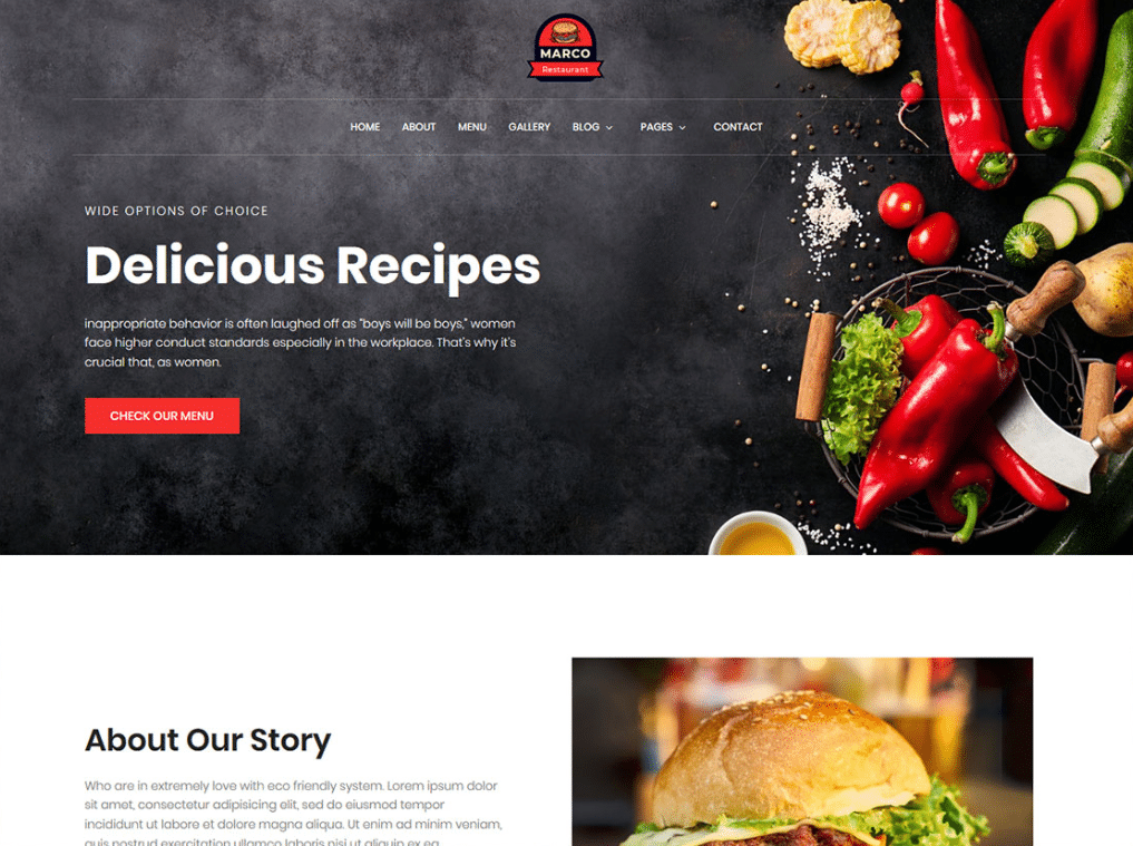 Chef Restaurant Website