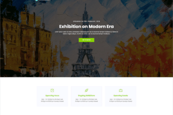 Free Classy Art Museum Website HTML Template