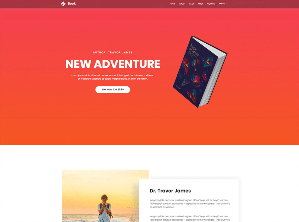 Book Title Landing Page