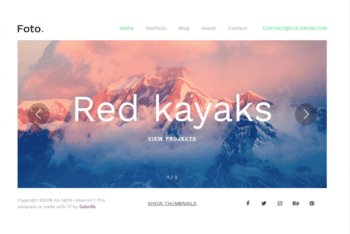 Free Extreme Nature Photography HTML Template