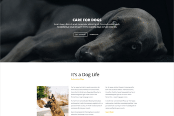 Free Dog Breeder Website HTML Template