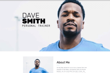Free Personal Trainer Website HTML Template