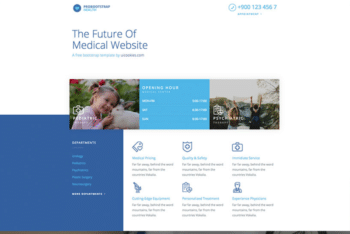 Free Futuristic Medical Website HTML Template