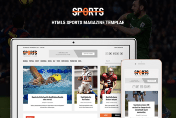 Free Intense Sports Online Magazine HTML Template