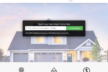 Free Modern House Real Estate HTML Template