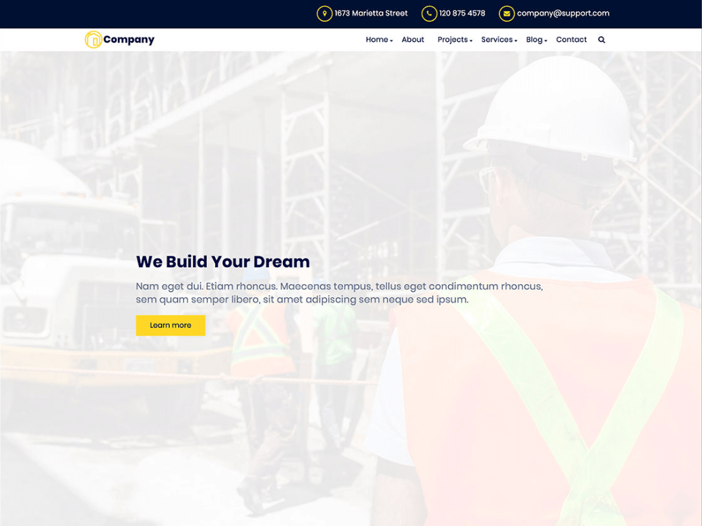 Clean Construction Website
