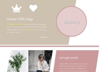 Free Beauty Blog Website HTML Template