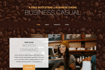Free Casual Business Website HTML Template