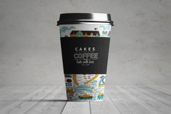 Beautiful Paper Coffee Cup Mockup – Available in PSD Format