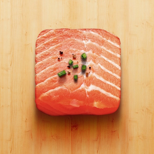Raw Salmon Steak