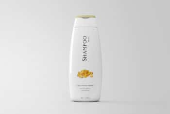 Simple & Sober Shampoo Bottle Design PSD Mockup