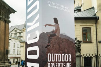 Display Board PSD Mockup for Outstanding Outdoor Advertising