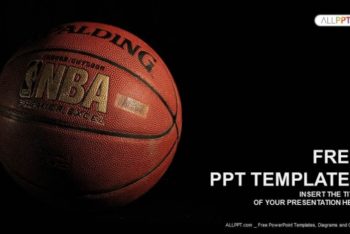 Free Dramatic Basketball Scene Powerpoint Template