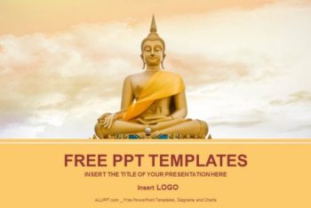 Free Golden Buddha Statue Powerpoint Template