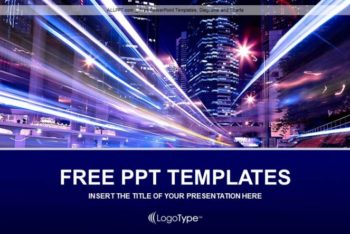 Free City Night Life Powerpoint Template
