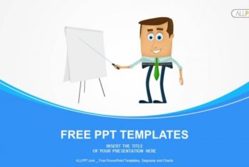 Free Cartoon Business Presentation Powerpoint Template