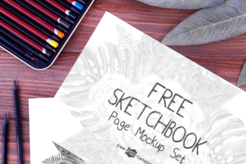 Sketchbook Page Mockup Set for Free