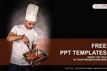 Free Chef Cooking Meat Powerpoint Template