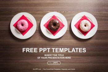 Free Sweet Colorful Donuts Powerpoint Template