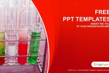 Free Colorful Chemical Flasks Powerpoint Template