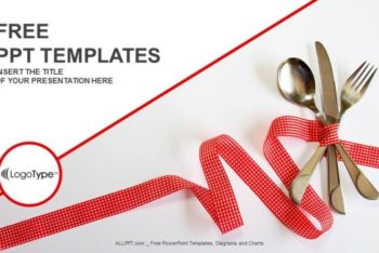 Free Fine Dining Utensils Powerpoint Template